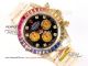 40mm Gold Rolex Daytona Rainbow Replica Diamond Bezel Watch (4)_th.jpg